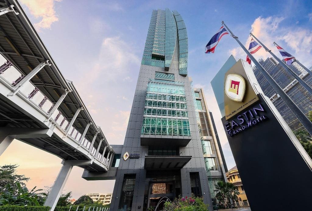 Hotel building beside the road at Eastin Grand Hotel Sathorn