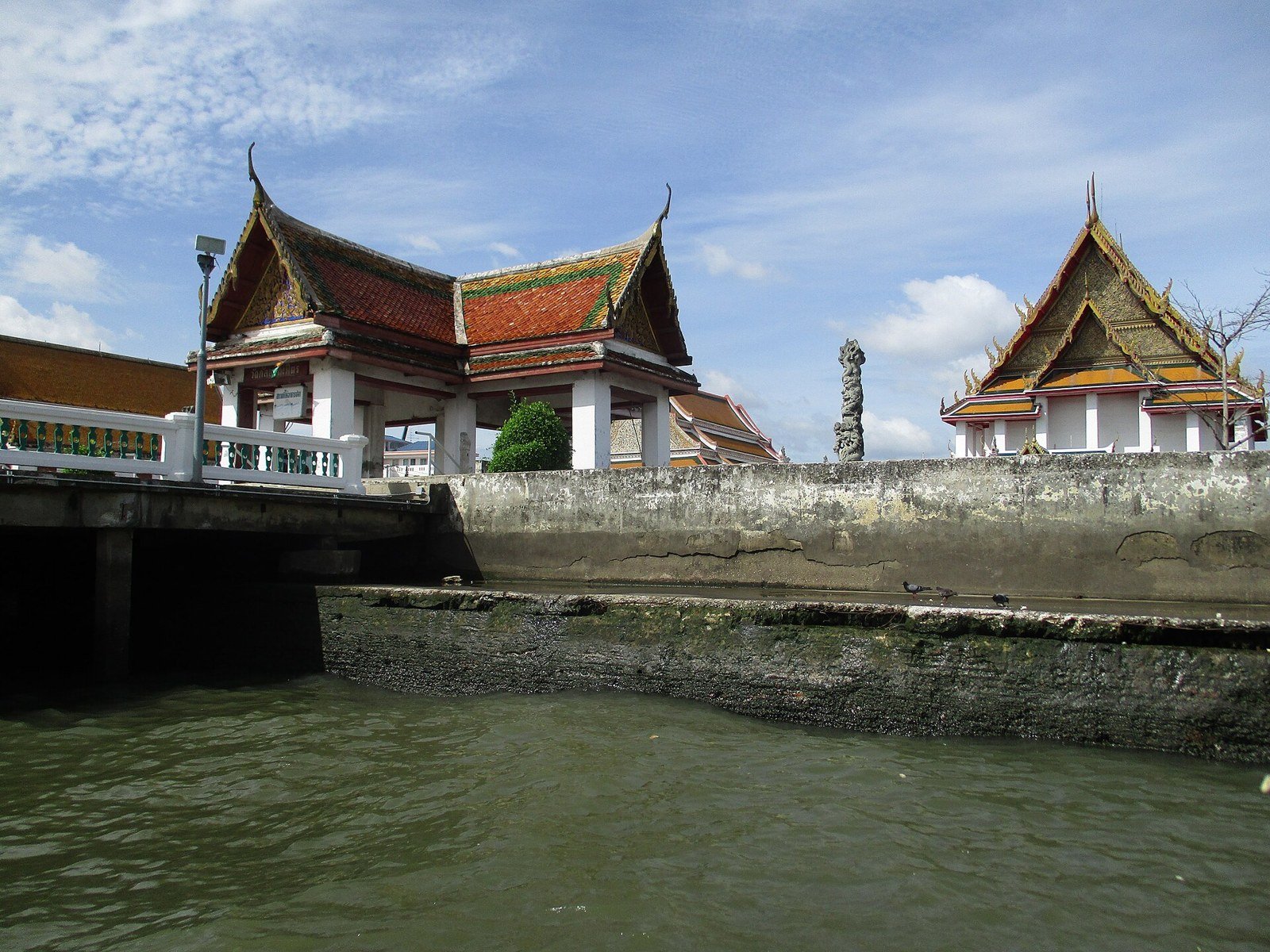 Riverside buildings of Wat Kalayanamit